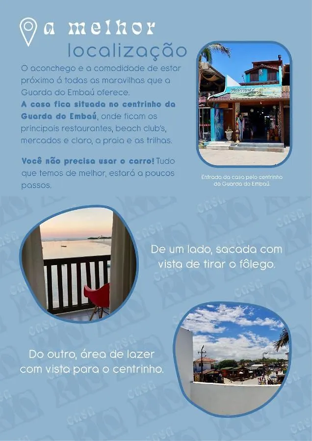 Holiday home Casa Rio - 04 Quartos De Frente Para O Mar Guarda do Embau